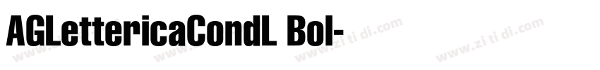 AGLettericaCondL Bol字体转换